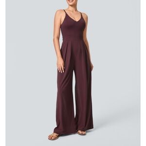 HALARA Wine Red Jumpsuit